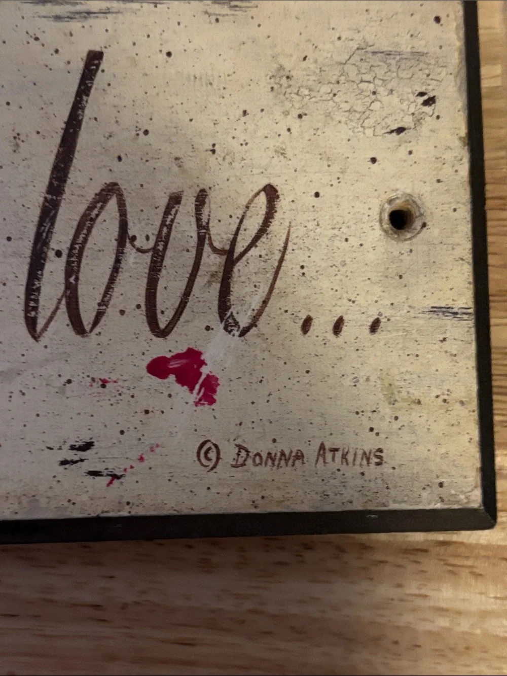 All Because Two People Fell In Love, Wooden Wall Sign 18x4”